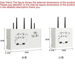 Aufbewahrungsbox für WLAN-Router und TV-Set-Top-Box-Rack, Power Organizer