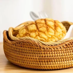 Aufbewahrungskorb aus Rattan – Gewebter Home Organizer