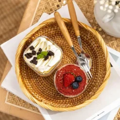 Aufbewahrungskorb aus Rattan – Gewebter Home Organizer