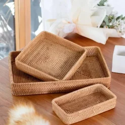 Aufbewahrungskorb aus Rattan – Stilvoller Korb-Küchenorganizer