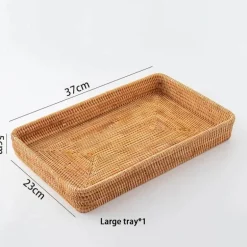 Aufbewahrungskorb aus Rattan – Stilvoller Korb-Küchenorganizer