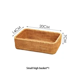 Aufbewahrungskorb aus Rattan – Stilvoller Korb-Küchenorganizer