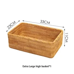 Aufbewahrungskorb aus Rattan – Stilvoller Korb-Küchenorganizer