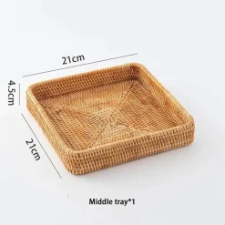 Aufbewahrungskorb aus Rattan – Stilvoller Korb-Küchenorganizer