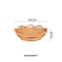 Aufbewahrungskorb aus Rattan – Vielseitiger Snack- und Obst-Organizer