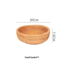 Aufbewahrungskorb aus Rattan – Vielseitiger Snack- und Obst-Organizer