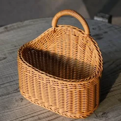 Aufbewahrungskorb aus Rattan – dekorativer geflochtener Ordnungskorb