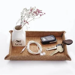 Aufbewahrungsschalen aus Leder – Mehrzweck-Organizerbehälter im japanischen Stil