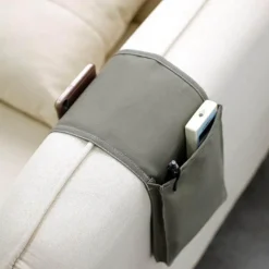 Aufbewahrungstasche aus Baumwollleinen für den Nachttisch – weicher Organizer für Zuhause