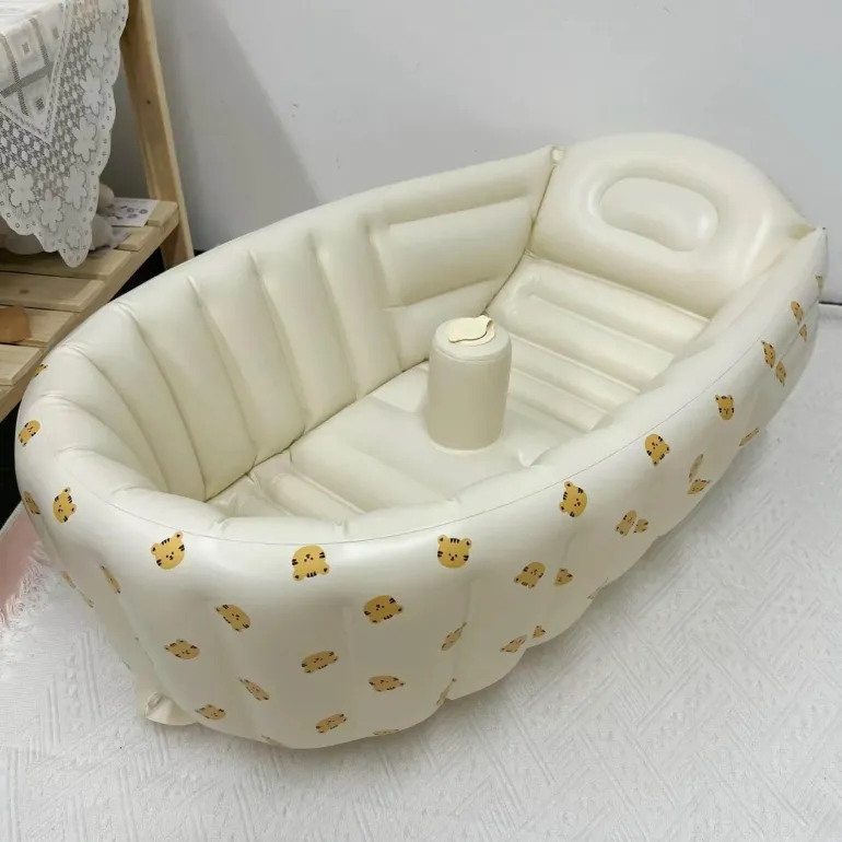 Aufblasbare Mini-Badewanne – Little Swimmer Babybadewanne für Kinder