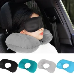 Aufblasbares Nackenkissen – leicht aufzupumpendes Reisestützkissen