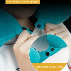 Aufblasbares Nackenkissen – leicht aufzupumpendes Reisestützkissen