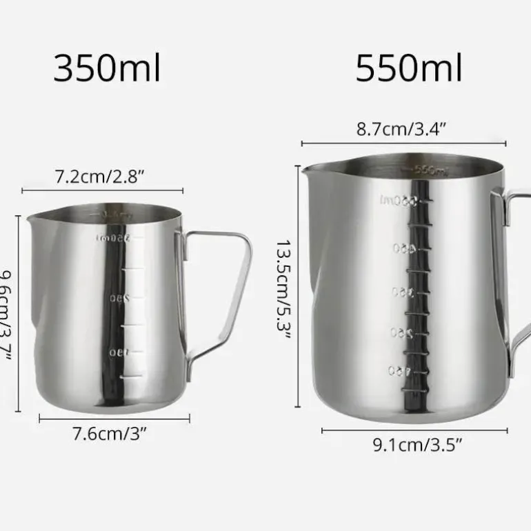 Aufschäumkrug aus Edelstahl – Latte Art Tool