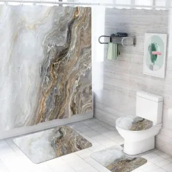 Aurora Duschvorhang-Set – Elegantes Badezimmerdekor