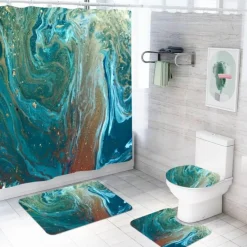 Aurora Duschvorhang-Set – Elegantes Badezimmerdekor