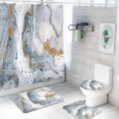 Aurora Duschvorhang-Set – Elegantes Badezimmerdekor