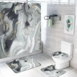 Aurora Duschvorhang-Set – Elegantes Badezimmerdekor