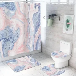 Aurora Duschvorhang-Set – Elegantes Badezimmerdekor