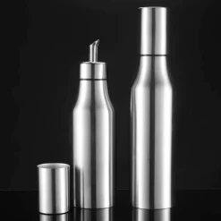 Auslaufsichere Ölflasche aus Edelstahl – Gewürzspender für die Küche