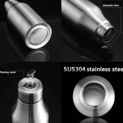 Auslaufsichere Ölflasche aus Edelstahl – Gewürzspender für die Küche