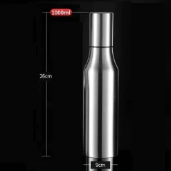 Auslaufsichere Ölflasche aus Edelstahl – Gewürzspender für die Küche