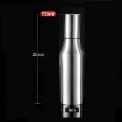 Auslaufsichere Ölflasche aus Edelstahl – Gewürzspender für die Küche