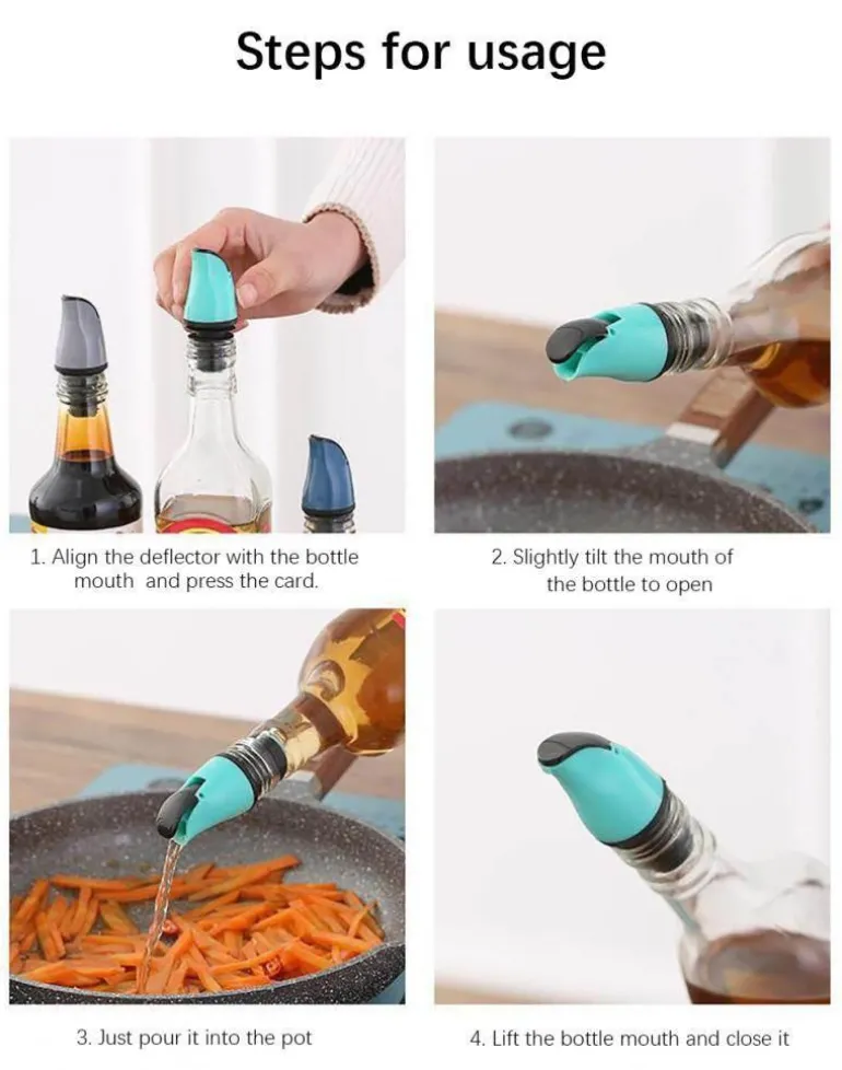 Auslaufsichere Ölflasche mit automatischem Verschluss – Unverzichtbares Küchenzubehör