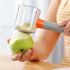 Auslaufsicherer Gemüse- und Obstschäler – Einfache Aufbewahrungslösung für die Zubereitung