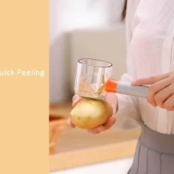 Auslaufsicherer Gemüse- und Obstschäler – Einfache Aufbewahrungslösung für die Zubereitung