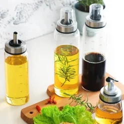 Auslaufsicherer Glasspender – langlebige Öl- und Essigflasche