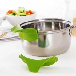 Auslaufsicherer Küchentrichter – Abtropfwerkzeug für Töpfe und Pfannen