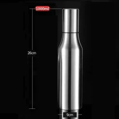 Auslaufsicherer Öltopf aus Edelstahl zur Gewürz- und Saftaufbewahrung in der Küche