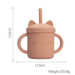 Auslaufsicherer, süßer Baby-Futterbecher