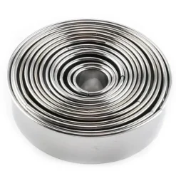 Ausstechformen-Set aus Edelstahl – Runde Backwerkzeuge