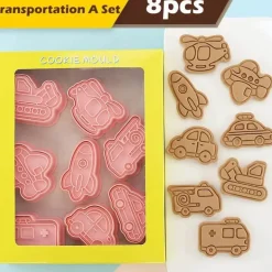 Ausstechformen-Set für technische LKWs – Fahrzeug-Backformen