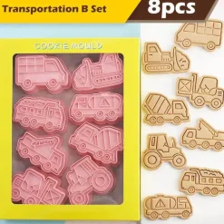 Ausstechformen-Set für technische LKWs – Fahrzeug-Backformen