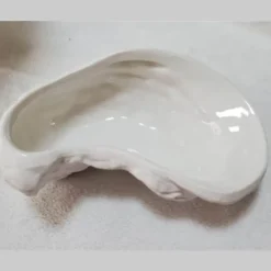Austernförmiger Keramikteller - Dekorative Muschelschale