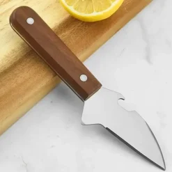 Austernmesser mit Holzgriff zum einfachen Öffnen von Meeresfrüchten
