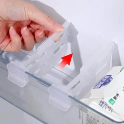 Ausziehbare Kühlschrankregal-Organizer – 4-teiliges Trenner-Set für einfache Aufbewahrung