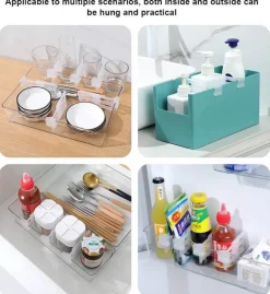 Ausziehbare Kühlschrankregal-Organizer – 4-teiliges Trenner-Set für einfache Aufbewahrung