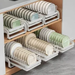 Ausziehbarer Geschirrständer – Aufbewahrungsorganizer für die Küche