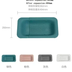 Ausziehbarer Küchenabtropfkorb – Stilvoller Küchenorganizer