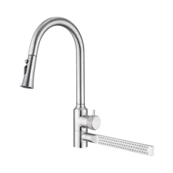 Ausziehbarer Regenwasser-Küchenhahn – Modernes Wasserfall-Design