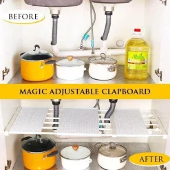 Ausziehbares Schrank-Organizer-Regal – platzsparende Aufbewahrungslösung