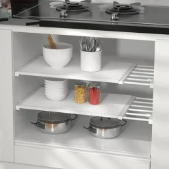 Ausziehbares Schrank-Organizer-Regal – platzsparende Aufbewahrungslösung