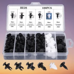 Auto-Befestigungsstift-Nietclip-Kit - 100-teiliges Stoßstangenzubehör