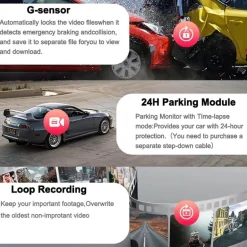 Auto-Dashcam – Sicheres Fahren, Parkmonitor