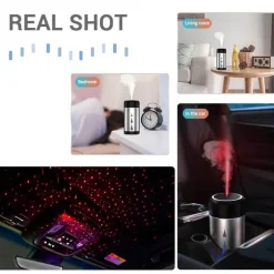 Auto-Luftbefeuchter mit Atmosphärenlicht – Luftbefeuchter für Komfort