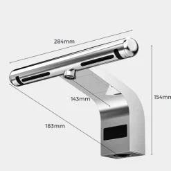 Automatic Hand Dryer Faucet - 2-in-1 Hydro Jet Bathroom Fixture