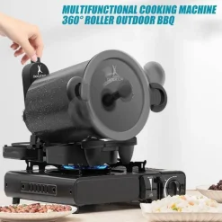 Automatisch drehbarer 360-Grad-Grill - Kochwerkzeug für den Außenbereich